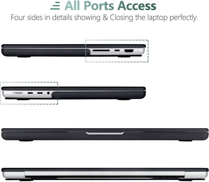 DONGKE Case for M5 MacBook Pro 14 inch 2025 2024-2021 M4 M3 M2 M1, Plastic Hard Shell Cover Compatible with A3434 A3112 A3401 A3185 A2992 A2779 A2442, Retina XDR Display & Touch ID, Abstract Marble - Image 3